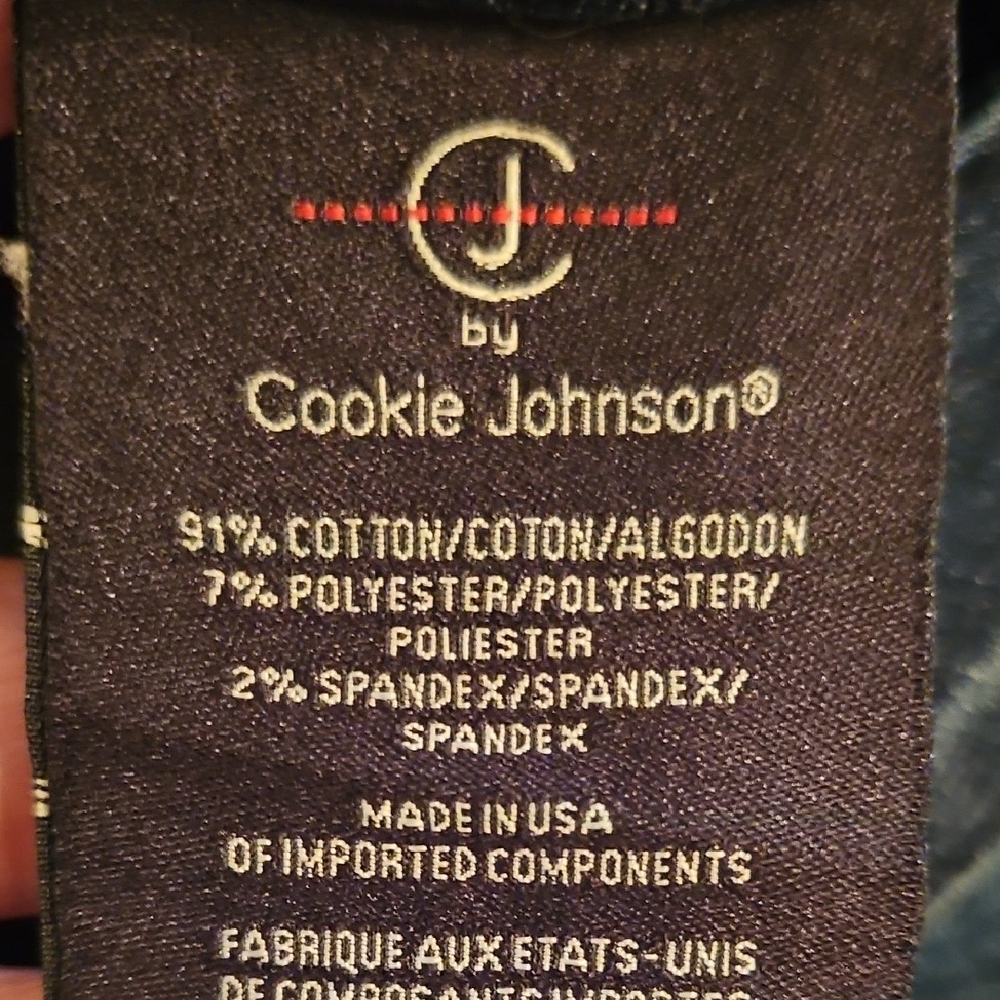 CJ by Cookie Johnson -Pearl Slouchy - Sequined Tuxedo Stripe Leg - Size 26 - Picture 12 of 12
